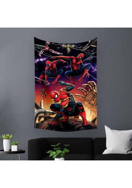 Spider-Man Örümcek Adam Marvel Duvar Örtüsü Halısı 140 x 100 CM-70X100 cm