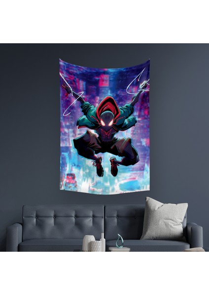 Spider-Man Örümcek Adam Marvel Duvar Örtüsü Halısı 140 x 100 CM-70X100 cm