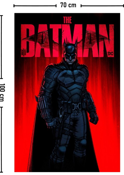 Batman Dc Duvar Örtüsü Halısı 140 x 100 CM-70X100 cm