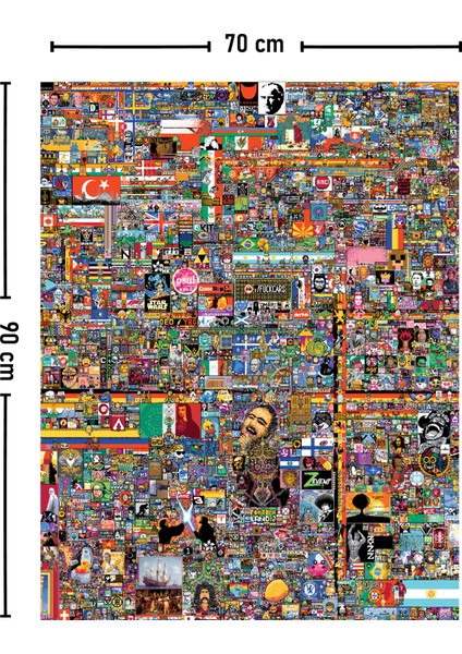 RPLACE2022 Reddit Nft Temalı Duvar Örtüsü Halısı 70X90 cm