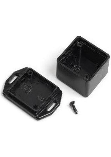 Sanec Elektronik Proje Kutusu (Ölçüleri: 35 x 35 x 20.3 mm) - Siyah - Duvar Tipi
