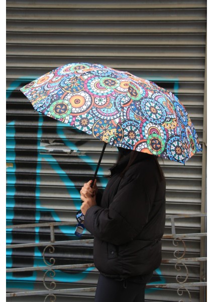 Manuel Etnik Desen Şemsiye