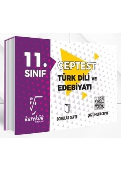 Karekök Yayıncılık 11. Sınıf Cep Test Türk Dili ve Edebiyatı