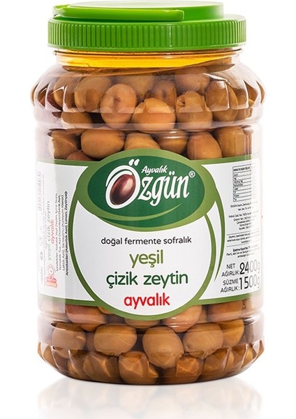 1500 gr Yeşil Çizik Zeytin
