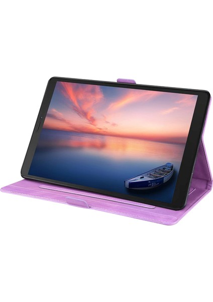 Samsung Galaxy Tab Için A 8.0 (2019) SM-T290 SM-T295 Case Mor (Yurt Dışından) modelleri