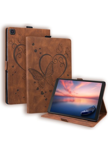 Samsung Galaxy Tab Için A 8.0 (2019) SM-T290 SM-T295 Kaya Kahverengi (Yurt Dışından)