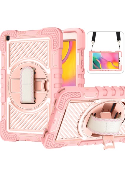 Samsung Galaxy Tab Için A 8.0 2019 T290 Silikon+Pc Kılıfı Gül Altın (Yurt Dışından)