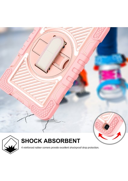 Samsung Galaxy Tab Için A 8.0 2019 T290 Silikon+Pc Kılıfı Gül Altın (Yurt Dışından) fırsatları