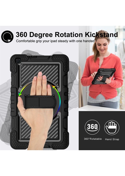 Samsung Galaxy Tab Için A 8.0 2019 T290 Silikon+Pc Kılıfı Siyah (Yurt Dışından) modelleri