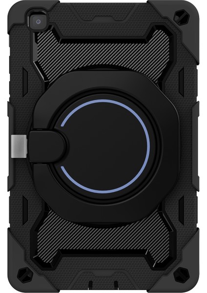 Samsung Galaxy Tab Için Silikon + Pc Kılıfı A 8.0 2019 SM-T290 Siyah (Yurt Dışından)