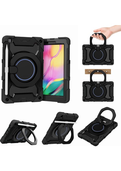 Samsung Galaxy Tab Için Silikon + Pc Kılıfı A 8.0 2019 SM-T290 Siyah (Yurt Dışından) fiyatları