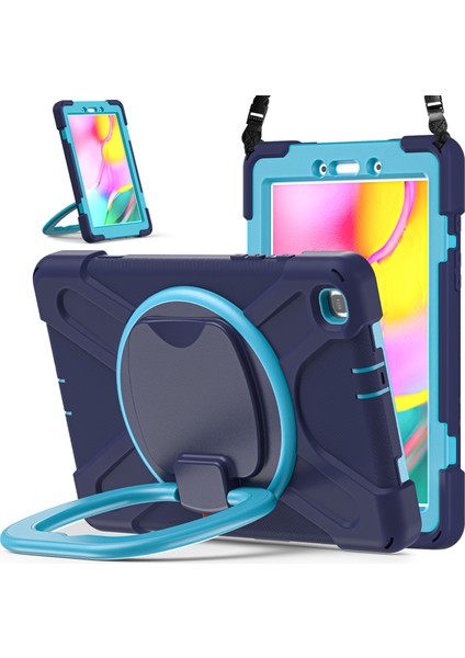 Samsung Galaxy Tab Için A 8.0 (2019) T290 / T295 Case Navy + Blue (Yurt Dışından)