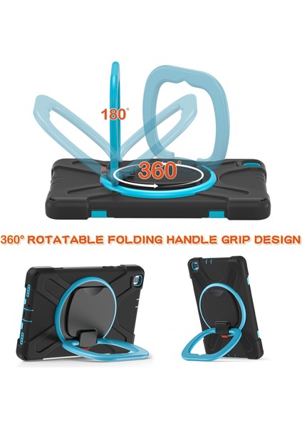 Samsung Galaxy Tab Için A.8.0 (2019) T290 / T295 Case Siyah+Mavi (Yurt Dışından) fiyatları