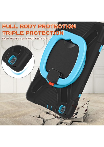 Samsung Galaxy Tab Için A.8.0 (2019) T290 / T295 Case Siyah+Mavi (Yurt Dışından) modelleri