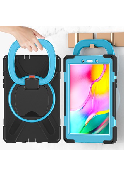 Samsung Galaxy Tab Için A.8.0 (2019) T290 / T295 Case Siyah+Mavi (Yurt Dışından) fırsatları