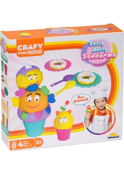 Crafy Buzzy Muzzy Dondurma Oyun Hamuru Seti 200 gr