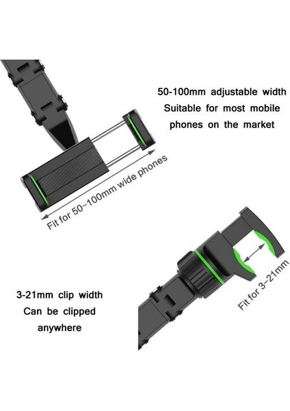 Dikiz Aynası ve Arka Koltuk Ayarlı Araç Içi Telefon Tutucu