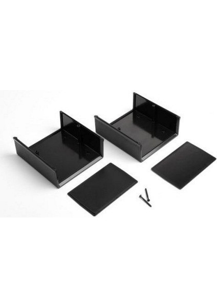 Sanec Elektronik Proje Kutusu (Ölçüleri: 126X137X82MM) - Siyah