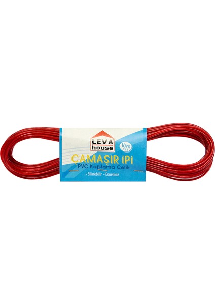 Çelik Çamaşır Ipi Pvc Kaplı 10 Metre Çamaşır Kurutma Asma Ipi