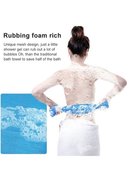 2 Ad Uzunluğunda Naylon Sırt Sürtünme Banyosu Pembe (Yurt Dışından) fırsatları