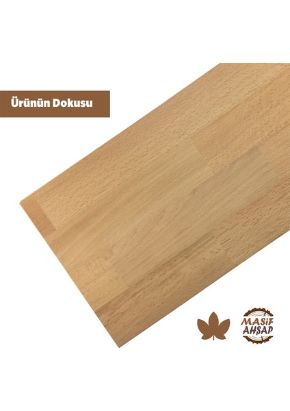 Kayın Ahşap Plaka - 1. Sınıf Masif Panel 80-130-30
