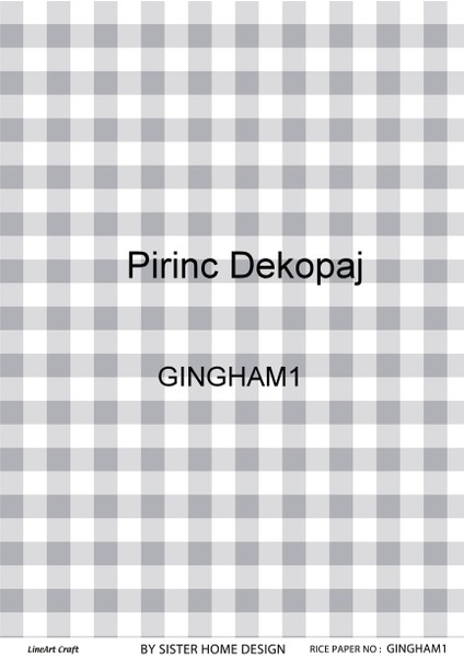 Pirinç Dekopaj Kağıdı LA-GINGHAM1