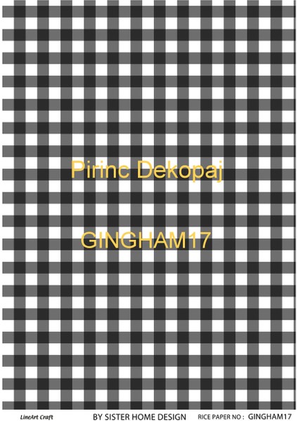 Pirinç Dekopaj Kağıdı LA-GINGHAM17
