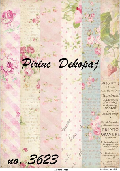 Pirinç Dekopaj Kağıdı LA-3623