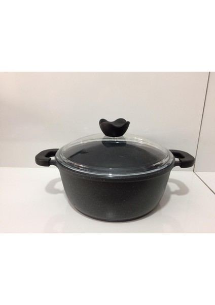 Premium 28 cm Derin Tencere/ Gri