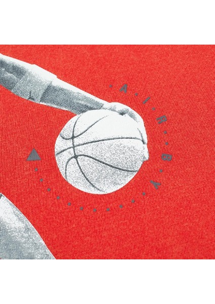Jordan Vintage Graphic Tee Baskılı Pamuklu Kırmızı Tişört indirimleri