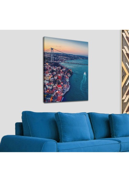 Boğaziçi Kuş Bakışı Dekoratif Kanvas Tablo 1215