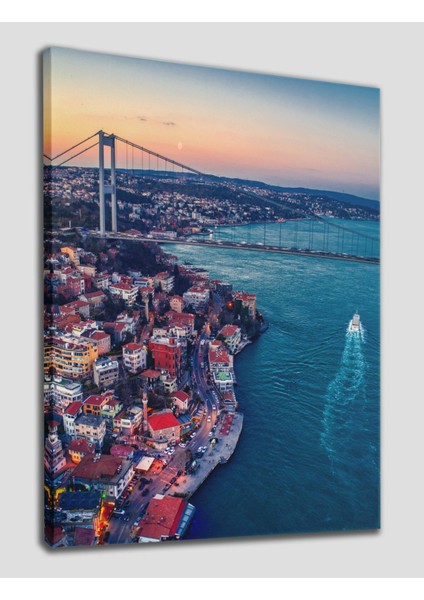 Boğaziçi Kuş Bakışı Dekoratif Kanvas Tablo 1215 fiyatları