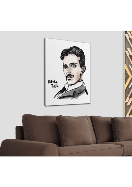 Nikola Tesla Dekoratif Kanvas Tablo 1231