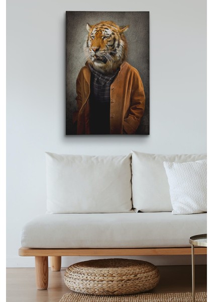 Kaplan Adam Dekoratif Kanvas Duvar Tablosu fiyatları