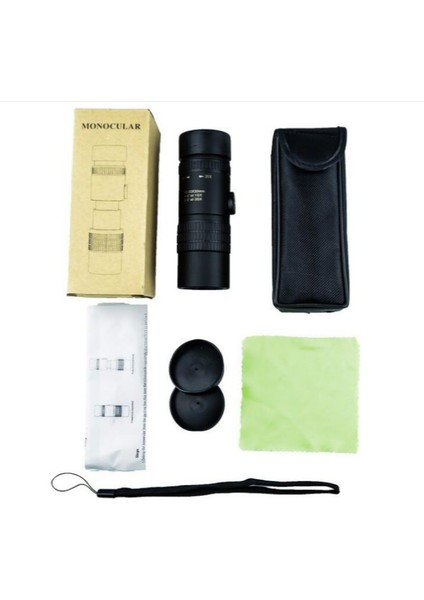 Yüksek Büyütme Hd Gece Görüş Yakınlaştırma Monoküler, Özellikler: 10-30 x 30 Siyah (Yurt Dışından)
