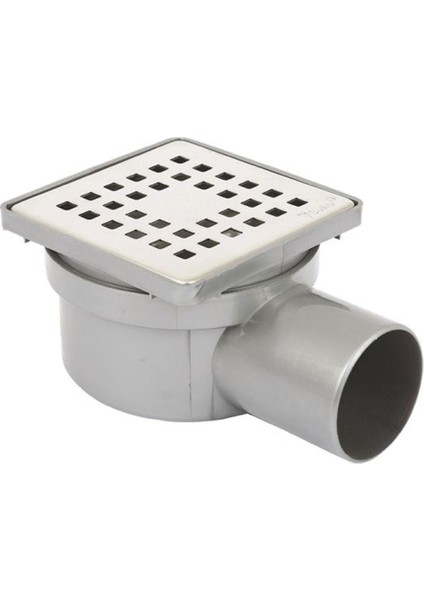 10X10 Krom Çelik Kare Izgaralı Yer Süzgeci 1041-1285022-11