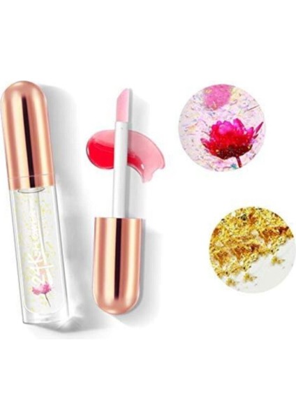 24K Gold Magic Lip Oil 24 Saat Kalıcı Sihirli Dudak Yağı