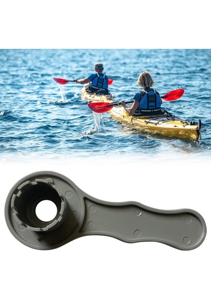 8 Groove Vidalı Hava Valfı Anahtar Spanner Kalesi Kayak Rafts Aksesuarları Gri( Yurt Dışından )