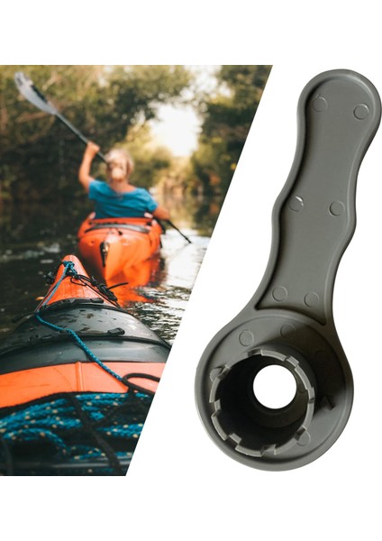 8 Groove Vidalı Hava Valfı Anahtar Spanner Kalesi Kayak Rafts Aksesuarları Gri( Yurt Dışından )