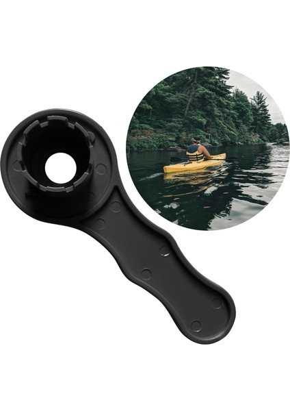 8 Groove Vidalı Hava Valfı Anahtarı Salın Kolu Kayak Rafts Aksesuarlar Siyah( Yurt Dışından )