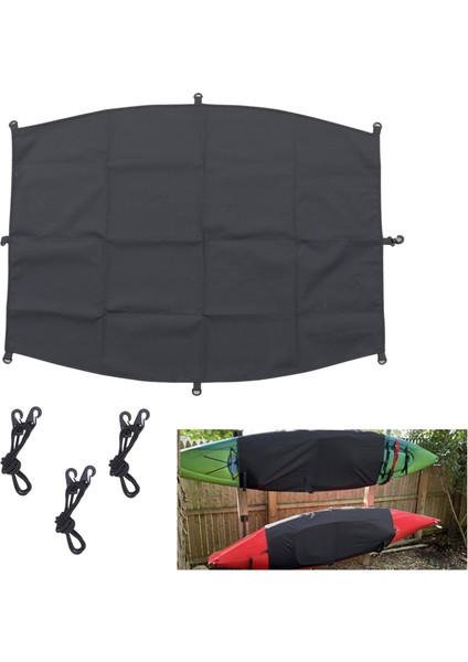 Kayak Kokpit Kapak Seal Kokpit Koruyucu Ayarlanabilir Bungee Kablosu Toz Geçirmez L 145X75CM( Yurt Dışından )