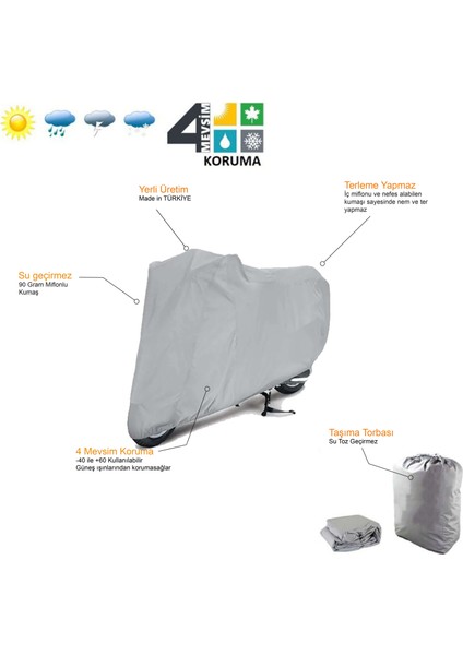 Arora Verano Ar 50-9 Motorsiklet Brandası