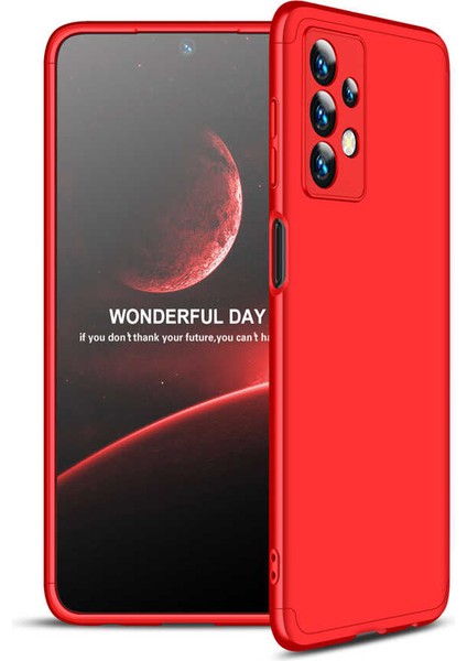 Samsung Galaxy A73 ile Uyumlu Kılıf 3 Parçalı Tam Koruma Dayanıklı Soft Ince Kılıf