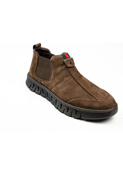 6320 Kahverengi Deri Erkek Bot