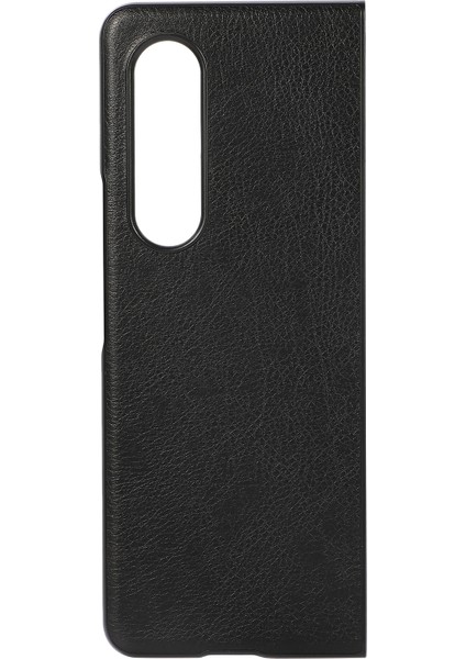 Samsung Galaxy Z Fold4 Siyah Iki Renkli Litchi Doku Kılıfı (Yurt Dışından) modelleri