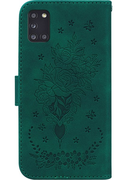 Samsung Galaxy A31 Green Deri Telefon Kılıfı (Yurt Dışından) fırsatları