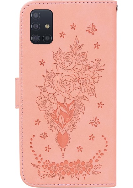 Samsung Galaxy A71 Pembe Deri Telefon Kılıfı (Yurt Dışından) fırsatları