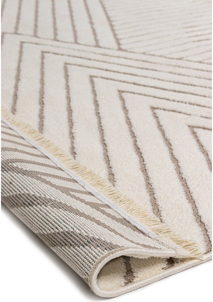 Sidney Cream Beige Pelüş Dokulu Salon Makine Halısı fırsatları