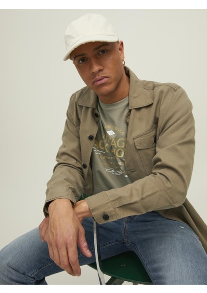 Erkek Bisiklet Yaka Yazılı Tişört 12214520 indirimleri