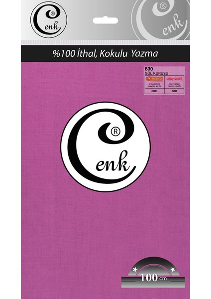 Düz Renk 100 Cm Poşetli Yazma - 0301-Gül Kurusu